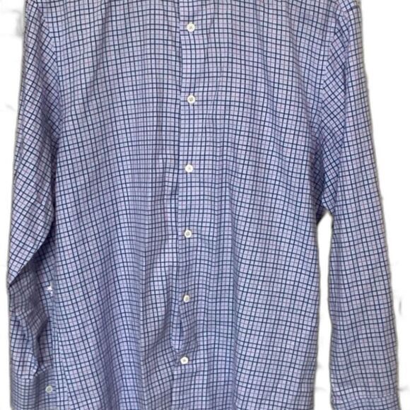 Bugatchi Dress Shirt Men’s Size 17 34/35 Color Blue, Pink, Black Long Sleeve - Picture 6 of 11